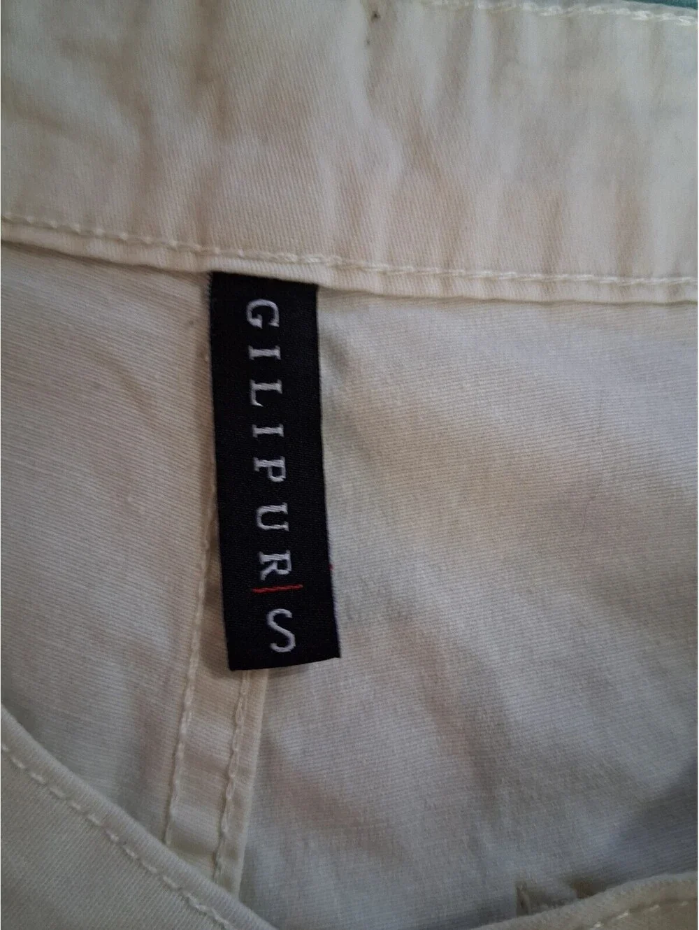 Gilipur Apricot Cargo Pants with Pockets, 97% Cotton, Size S